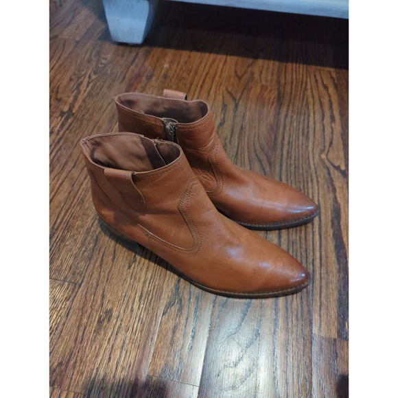 Paul Green Brown Pointed Toe Niche Booties Boots - Picture 3 of 7